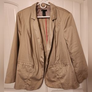 Lane Bryant Women's Tan Blazer